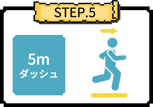 5mダッシュ
